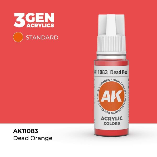 AK 11083 17 ml. Dead Red, 3GEN Akrilik Model Boyası