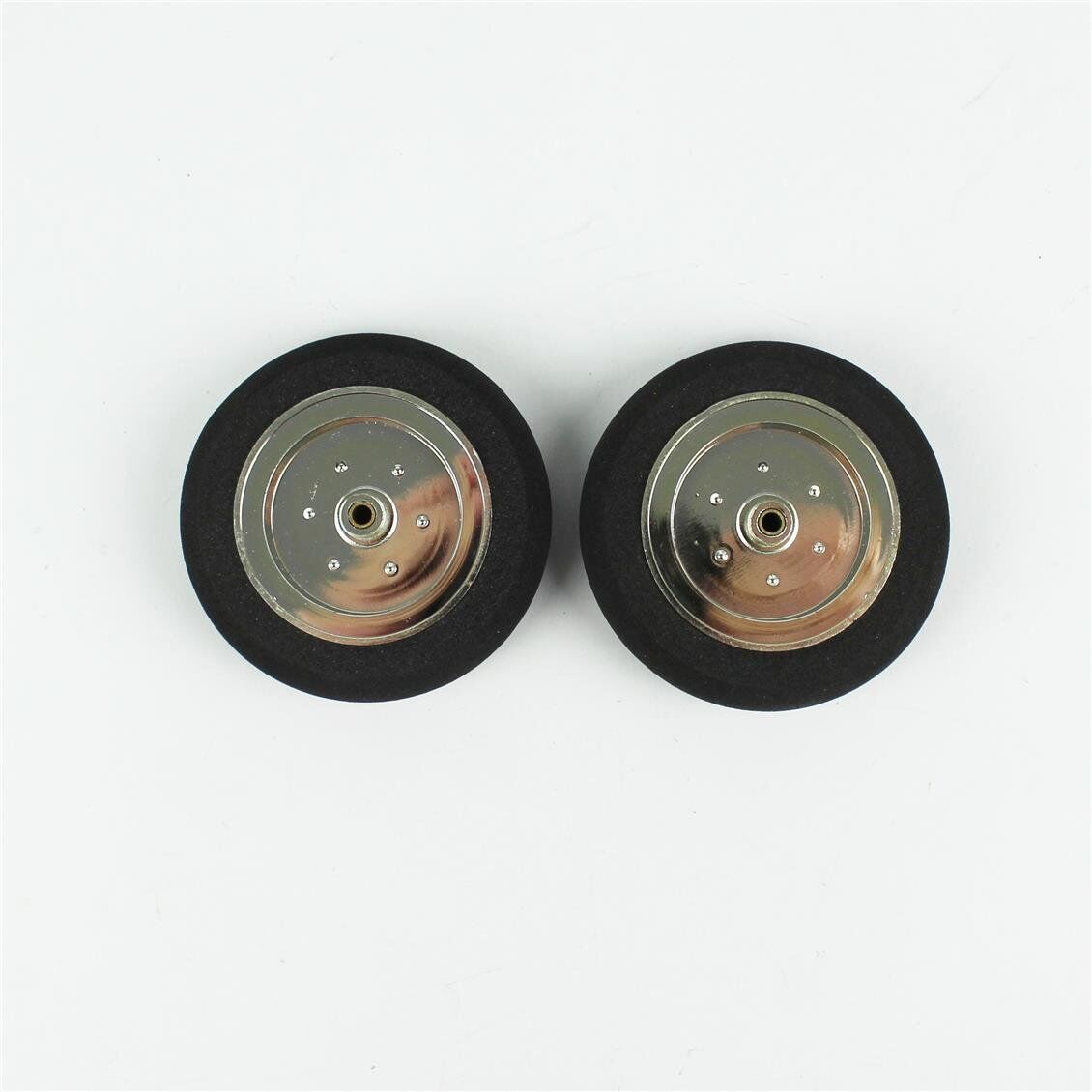 Haoye HY006-03106 Süper Hafif Tekerlek, Sünger Lastikli, Elektroliz Jantlı, Dış Çap 58mm.× Göbek 3mm.× Genişlik 15mm, 2 Adet