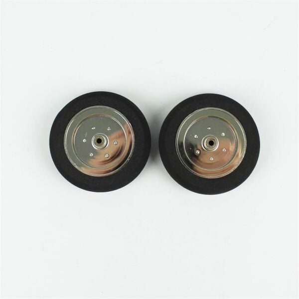 Haoye HY006-03106 Süper Hafif Tekerlek, Sünger Lastikli, Elektroliz Jantlı, Dış Çap 58mm.× Göbek 3mm.× Genişlik 15mm, 2 Adet