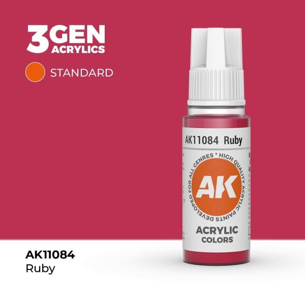 AK 11084 17 ml. Ruby, 3GEN Akrilik Model Boyası