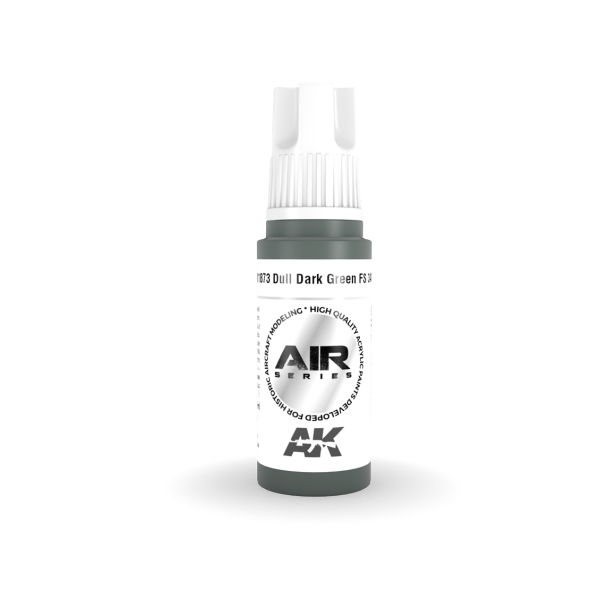 AK 11873 17 ml. Dull Dark Green FS 34092, Aircraft Serisi 3GEN Akrilik Model Boyası