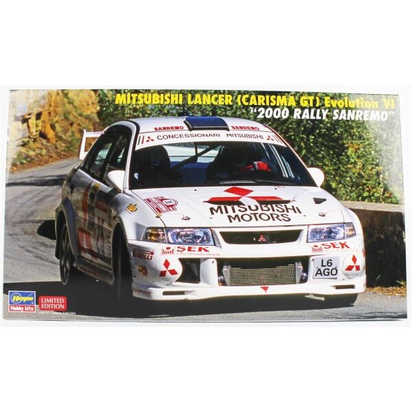 Hasegawa 20712 1/24 Ölçek, Mitsubishi Lancer (Carisma GT) Evolution IV (2000 Rally Sanremo), Otomobil Plastik Model Kiti