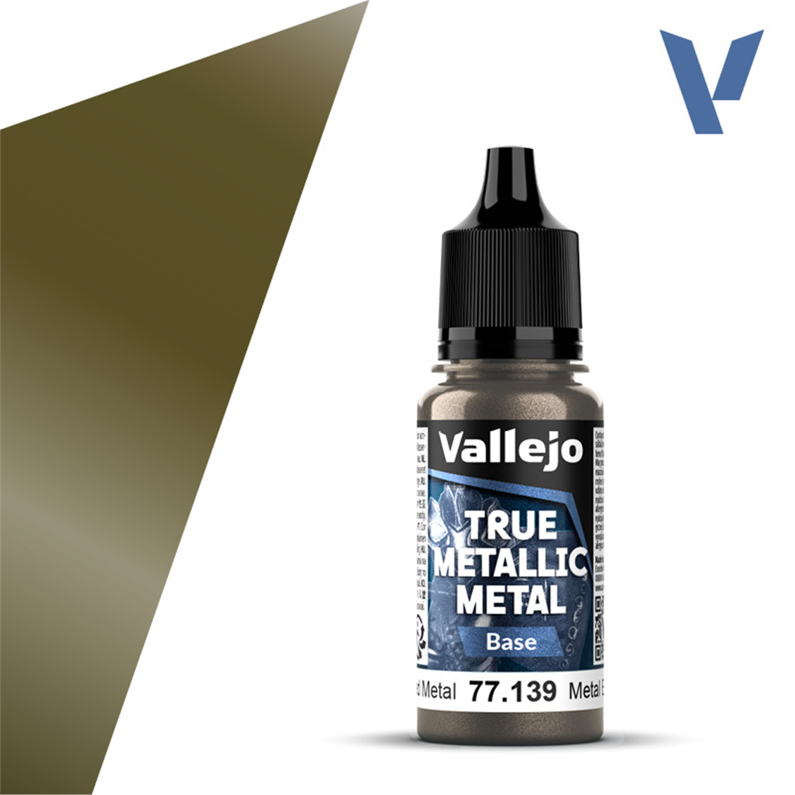 Vallejo 77139 18 ml. Aged Metal, Base, True Metallic Metal (TMM) Serisi Model Boyası