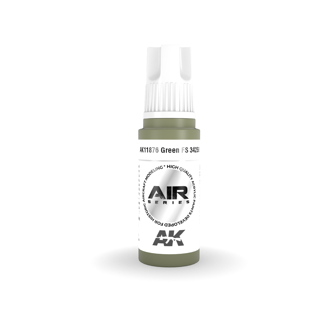 AK 11876 17 ml. Green FS 34258, Aircraft Serisi 3GEN Akrilik Model Boyası