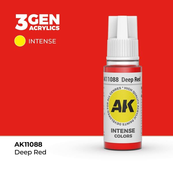 AK 11088 17 ml. Deep Red, 3GEN Akrilik Model Boyası