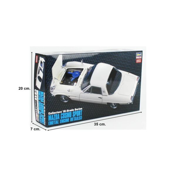 Hasegawa CH046 51046 1/24 Ölçek, Mazda Cosmo Sport (Metal Motor Detaylı), Plastik Model Kiti