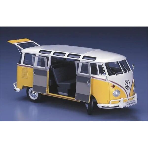 Hasegawa CH48 51048 1/24 Ölçek, Volkswagen Type2 Micro Bus (1963) (Komple İç Detaylı), Otomobil Plastik Model Kiti