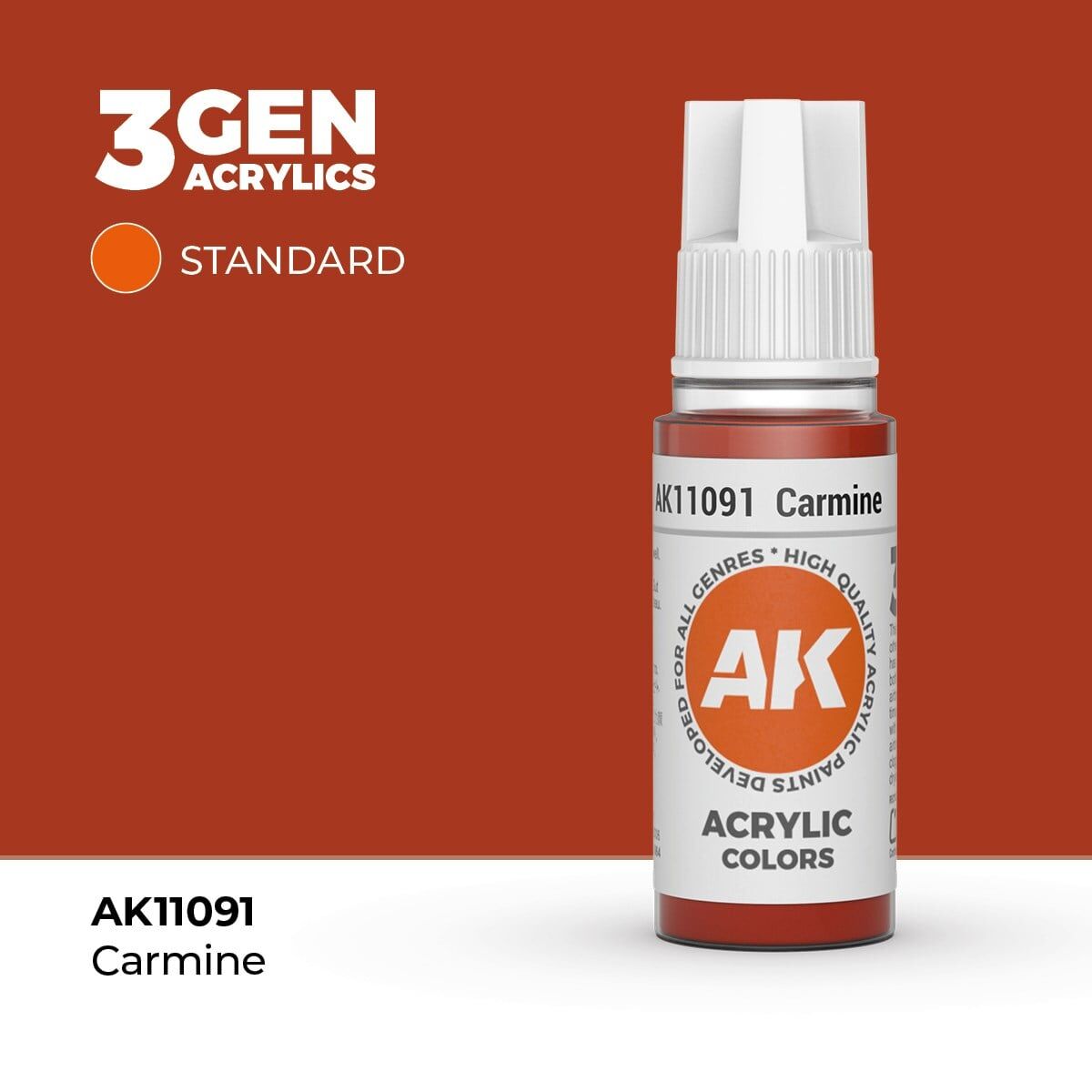 AK 11091 17 ml. Carmine, 3GEN Akrilik Model Boyası