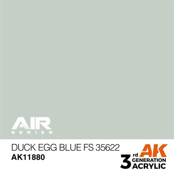 AK 11880 17 ml. Duck Egg Blue FS 35622, Aircraft Serisi 3GEN Akrilik Model Boyası