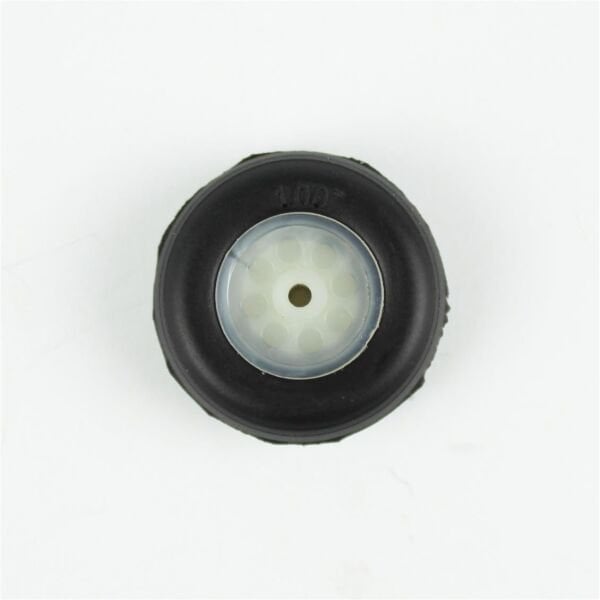 Haoye HY006-03301 PU Lastikli, Plastik Jantlı Tekerlek, (1'') 25mm.× Göbek 2mm.× Genişlik 12mm., 2.2 gr, 2 Adet