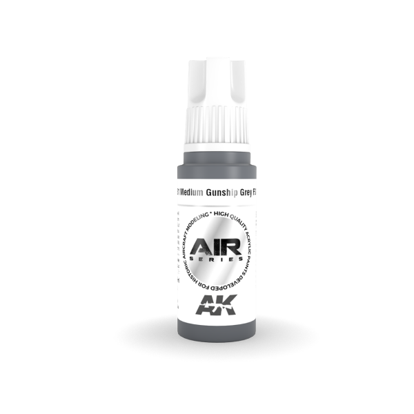 AK 11881 17 ml. Medium Gunship Grey FS 36118, Aircraft Serisi 3GEN Akrilik Model Boyası