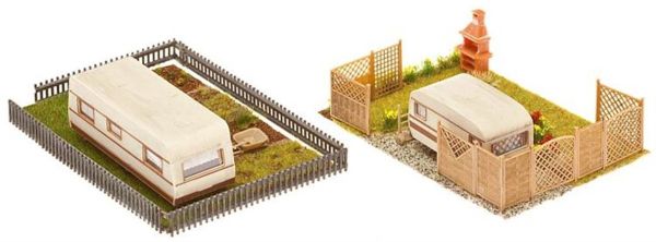 Faller 180495 1/87 Ölçek, Karavan, 2 Adet, Plastik Model Kiti