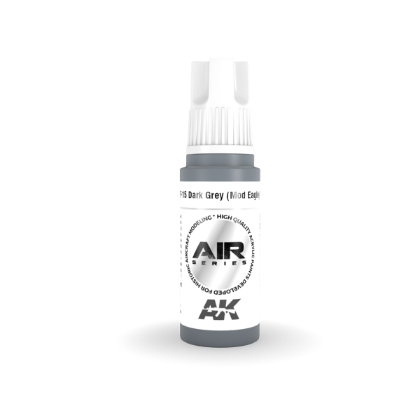 AK 11883 17 ml. F-15 Dark Grey (Mod Eagle) FS 36176, Aircraft Serisi 3GEN Akrilik Model Boyası