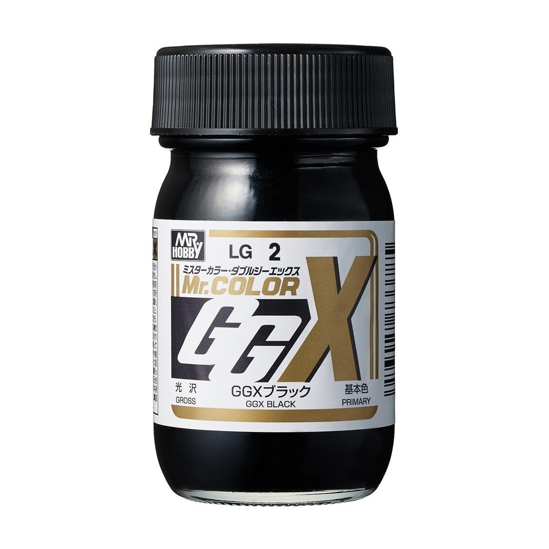 Mr.Hobby LG-002 60 ml. GGX (Double G), Black, Mr.Color Serisi Akrlik Resin Model Boyası