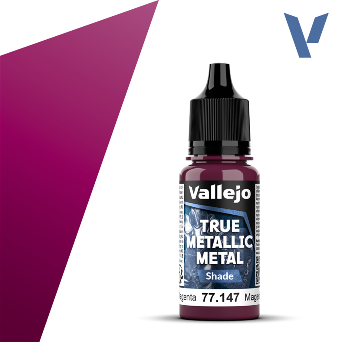 Vallejo 77147 18 ml. Crimson Magenta, Shade, True Metallic Metal (TMM) Serisi Model Boyası
