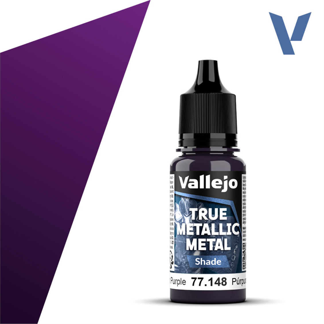 Vallejo 77148 18 ml. Amethyst Purple, Shade, True Metallic Metal (TMM) Serisi Model Boyası