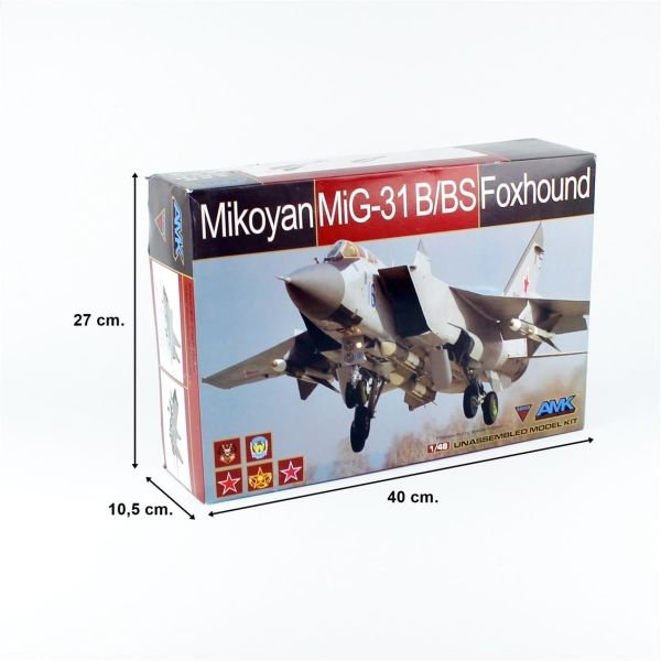 AMK 88008 1/48 Ölçek, Rus Mig-31 B/BS Foxhound, Savaş Uçağı, Plastik Model kiti