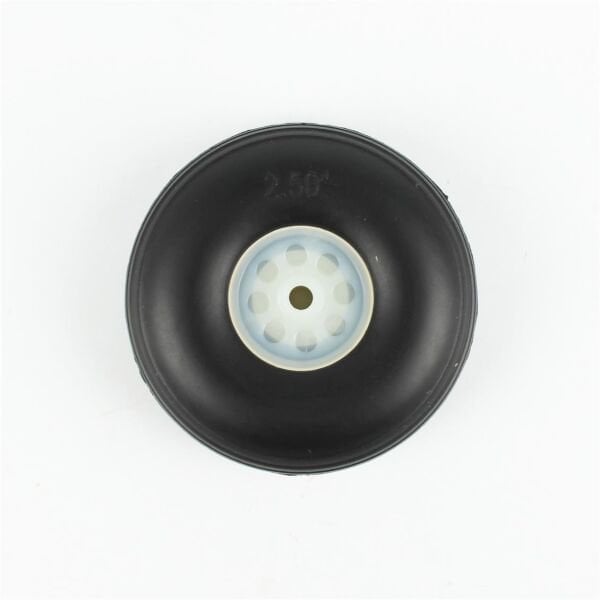 Haoye HY006-03307 PU Lastikli, Plastik Jantlı Tekerlek, (2.5'') 60mm.× Göbek 4mm.xGenişlik 24mm., 17 gr, 2 Adet