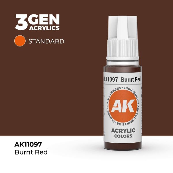 AK 11097 17 ml. Burnt Red, 3GEN Akrilik Model Boyası