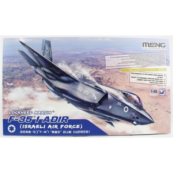 Meng LS-018 1/48 Ölçek, Lockheed Martin F-35I Adir (Israeli Air Force) Savaş Uçağı, Plastik Model Kiti