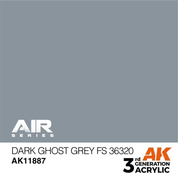 AK 11887 17 ml. Dark Ghost Grey FS 36320, Aircraft Serisi 3GEN Akrilik Model Boyası