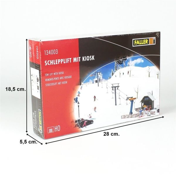 Faller 134003 1/87 Ölçek, Kiosklu Telesiyej, Plastik Model Kiti