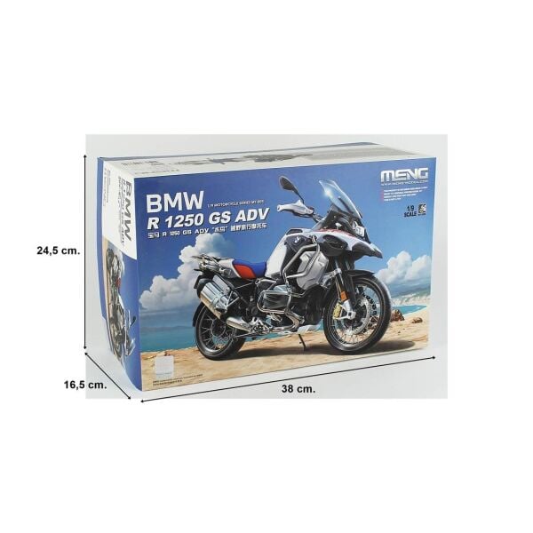 Meng MT-005 1/9 Ölçek, BMW R 1250 GS ADV Motorsiklet, Plastik Model Kiti