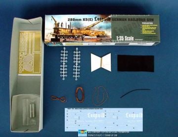 1/35 280mm K5(E) German Rail Road Gun ' Leopold'