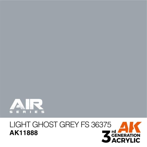 AK 11888 17 ml. Light Ghost Grey FS 36375, Aircraft Serisi 3GEN Akrilik Model Boyası