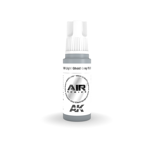 AK 11888 17 ml. Light Ghost Grey FS 36375, Aircraft Serisi 3GEN Akrilik Model Boyası