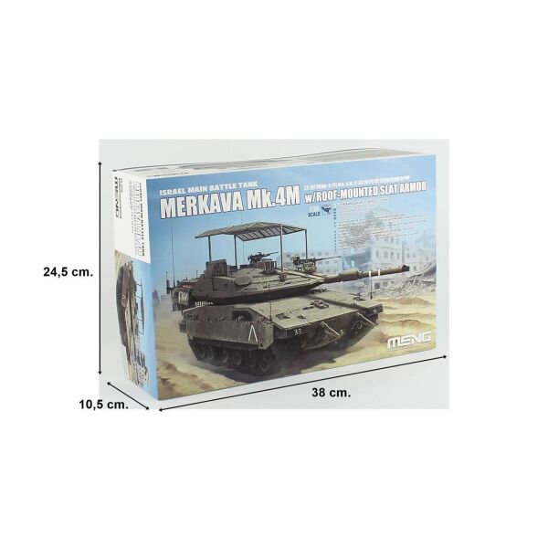 Meng TS-056 1/35 Ölçek, Israil Ana Muharebe Tankı, Merkava Mk.4M (Roof-Mounted Slat Armor), Plstik Model Kiti