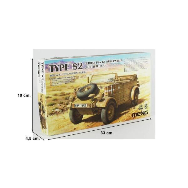 1/35 German Pkw.K1 Kübelwagen Type 82 (North Africa), Plastik Model Kiti