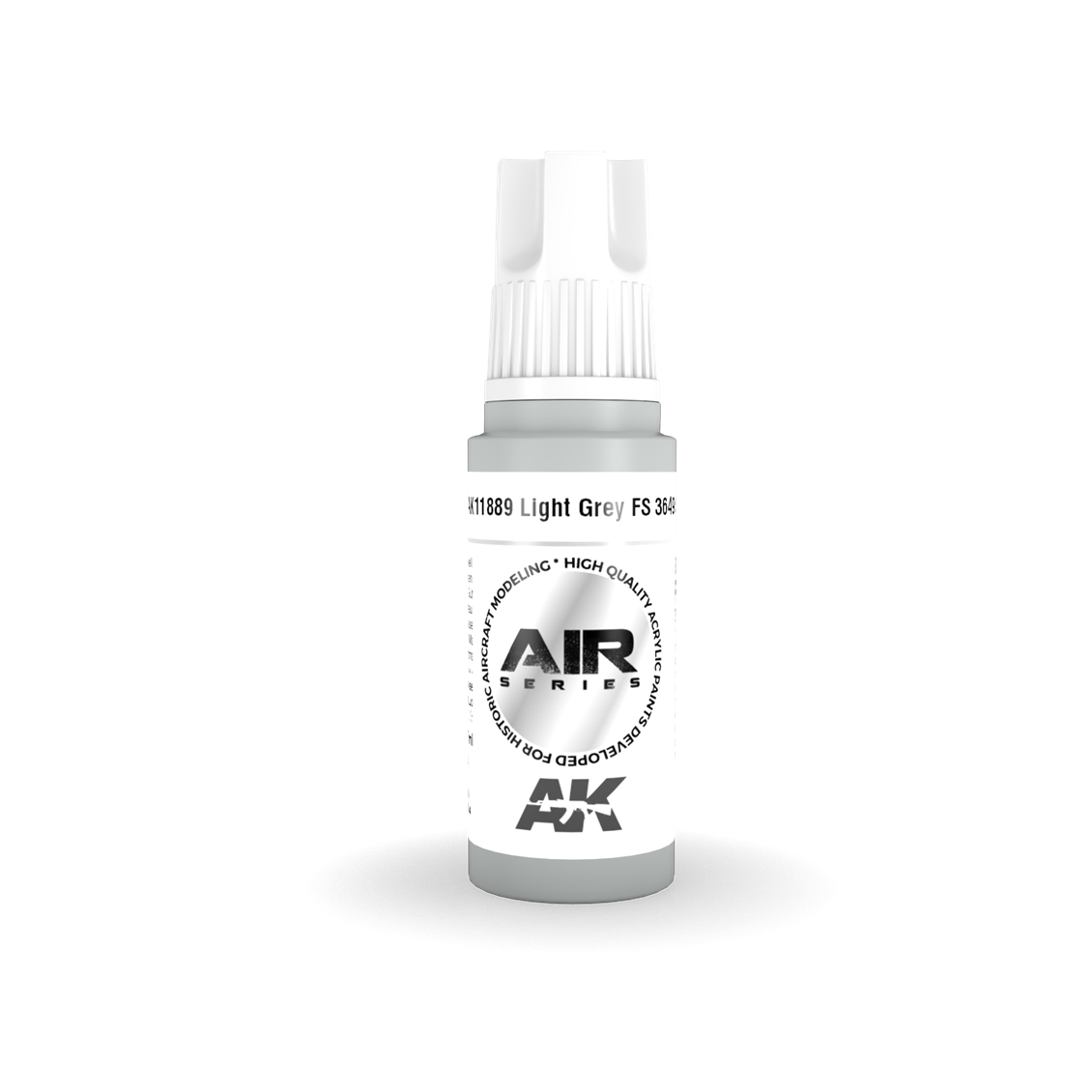 AK 11889 17 ml. Light Grey FS 36495, Aircraft Serisi 3GEN Akrilik Model Boyası
