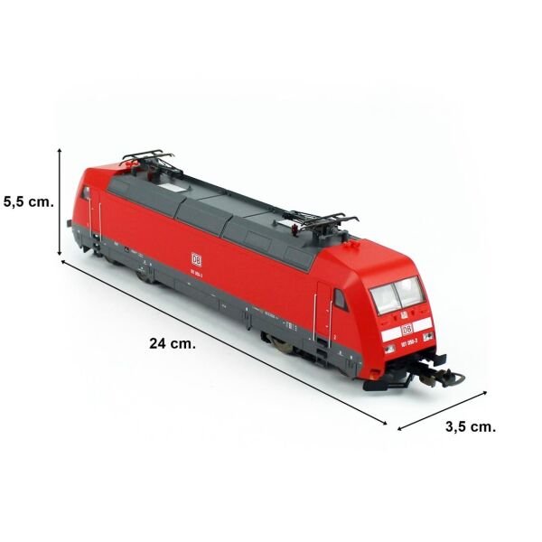 Piko (Hobby) 59459 1/87 Ölçek, BR 101, DSS 8pol.Soketli, DB AG 5.Dönem, Model Tren Elektrikli Lokomotifi