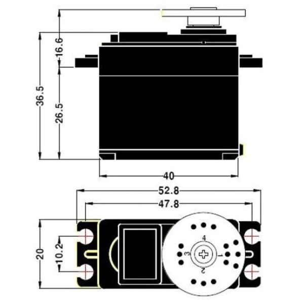 MG996R Metal Dişli Dijital 15Kg Torklu Servo Motor