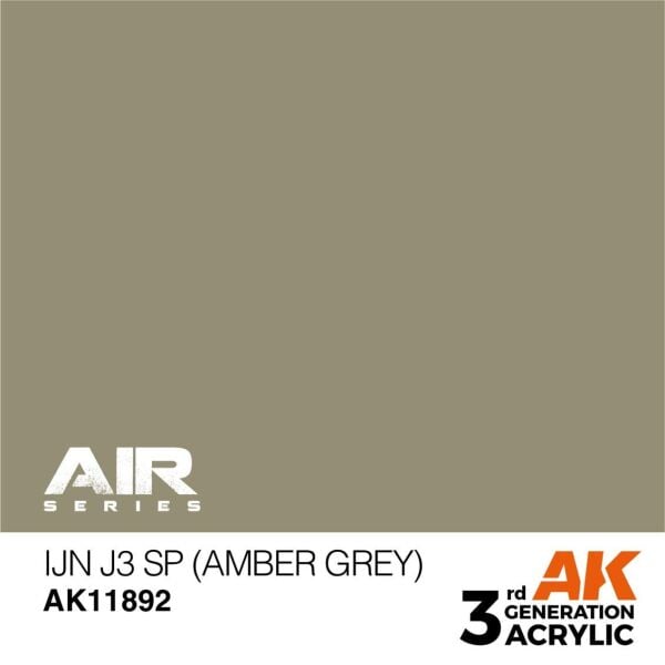 AK 11892 17 ml. IJN J3 SP (Amber Grey), Aircraft Serisi 3GEN Akrilik Model Boyası