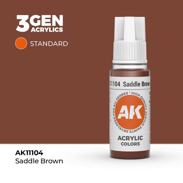 AK 11104 17 ml. Saddle Brown, 3GEN Akrilik Model Boyası