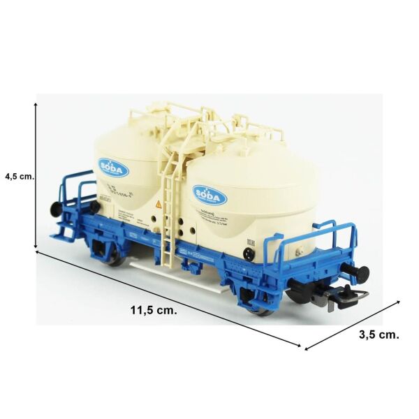 Piko (Classic) 24511 1/87 Ölçek, Soda Silo Tanklı, DB AG 5.Dönem, Model Tren Yük Vagonu