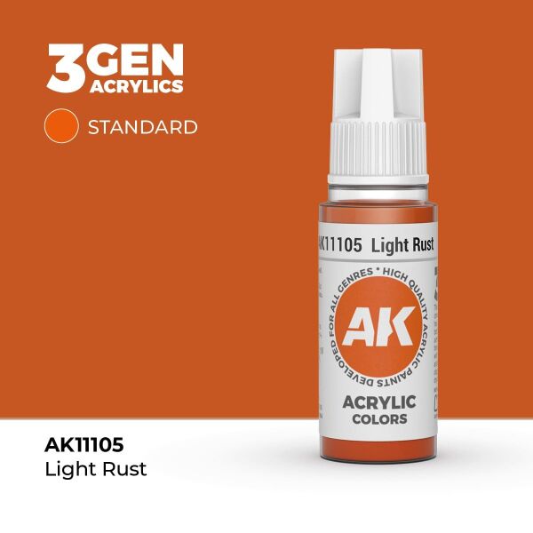 AK 11105 17 ml. Light Rust, 3GEN Akrilik Model Boyası