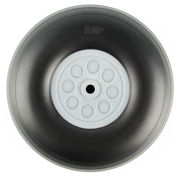 Haoye HY006-03317 PU Lastikli, Plastik Jantlı Tekerlek, (6'') 150mm.× Göbek 8mm.× Genişlik 54mm., 210 gr.