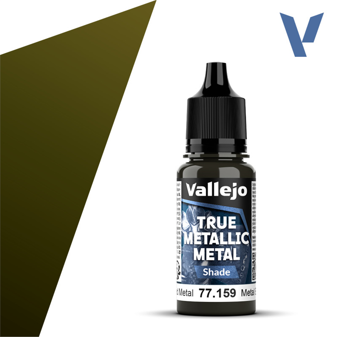 Vallejo 77159 18 ml. Aged Metal, Shade, True Metallic Metal (TMM) Serisi Model Boyası