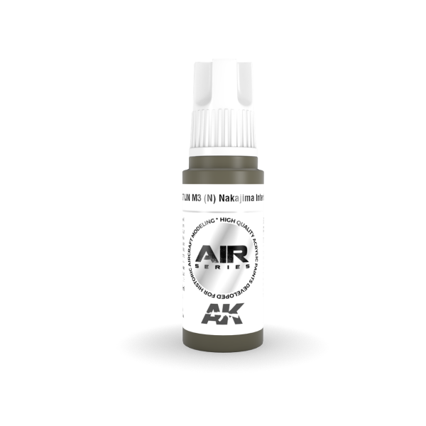 AK 11897 17 ml. IJN M3 (N) Nakajima Interior Green, Aircraft Serisi 3GEN Akrilik Model Boyası