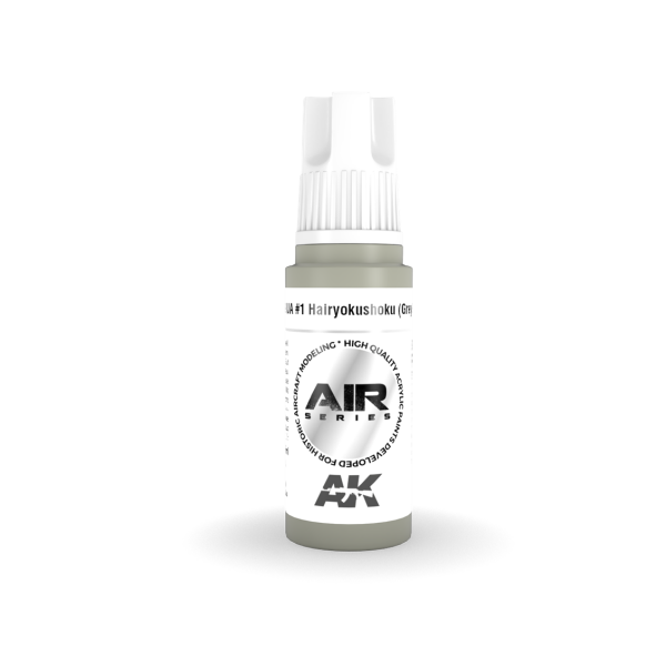 AK 11899 17 ml. IJA #1 Hairyokushoku (Grey-Green), Aircraft Serisi 3GEN Akrilik Model Boyası