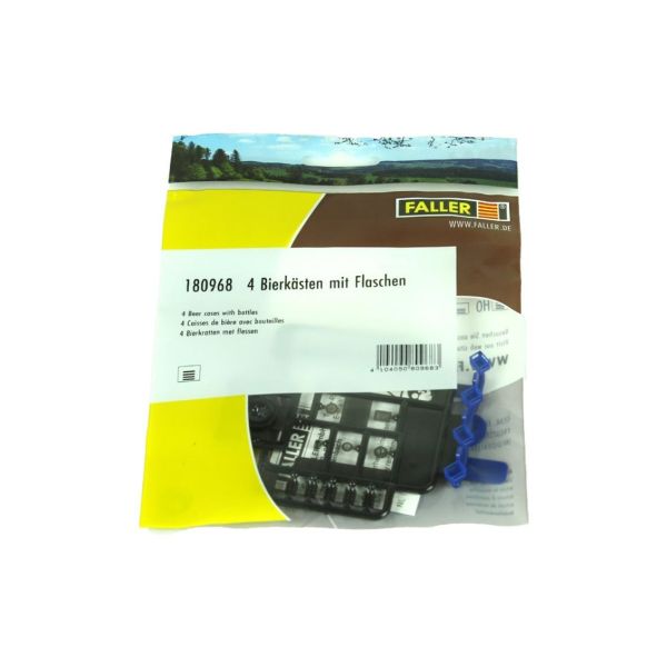 Faller 180968 1/87 Ölçek, Bira Kasaları, 4 Adet, Plastik Model Kiti
