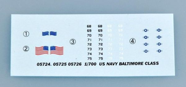 1/700 USS Pittsbugh CA-72 1944