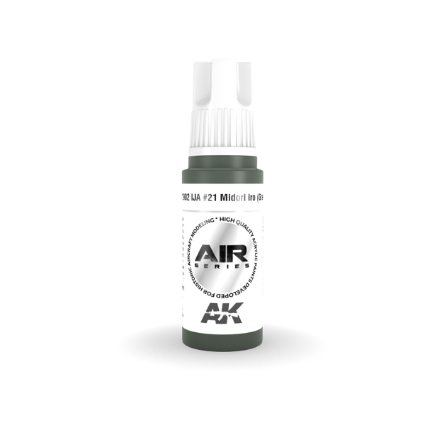 AK 11902 17 ml. IJA #21 Midori iro (Green), Aircraft Serisi 3GEN Akrilik Model Boyası