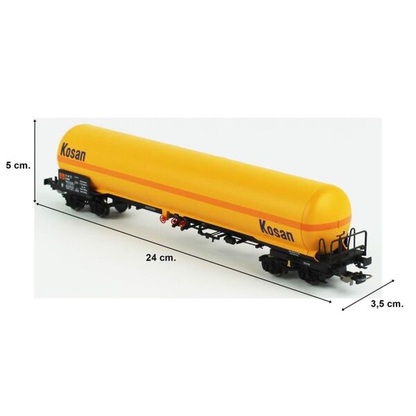 Piko (Expert) 24618 1/87 Ölçek, KOSAN Lpg Tanklı, DSB 4.Dönem, Model Tren Yük Vagonu