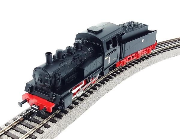 Piko 97933 1/87 Ölçek, PKW, Buharlı Loomotif ve 2xYolcu Vagonu, Yataklı Raylar, Güç Kaynağı, 110x88 cm. Model Tren Başlangıç Se