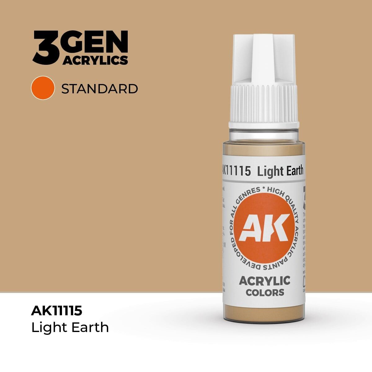 AK 11115 17 ml. Light Earth, 3GEN Akrilik Model Boyası