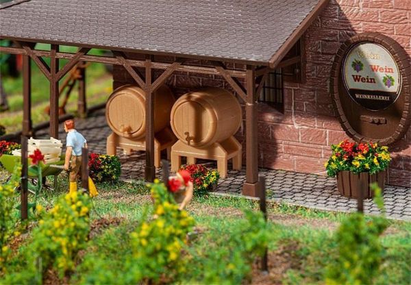 Faller 180972 1/87 Ölçek, Ahşap Fıçı ve Küvetler, 2 Set, Plastik Model Kiti